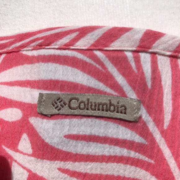 Columbia 100% Cotton Pink/White Tunic Top - Picture 4 of 9